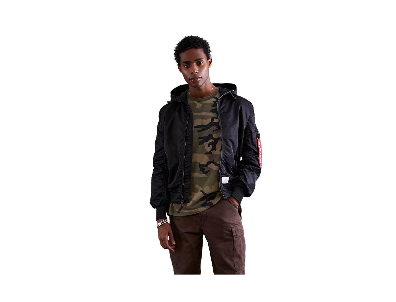 Alpha Industries Men's L-2B Hooded Gen II Flight Jacket