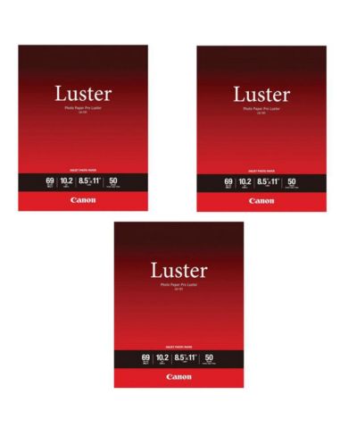 Фотобумага Canon LU-101 Pro Luster (8.5x11", 50 листов, 255 gsm), упаковка 3 шт