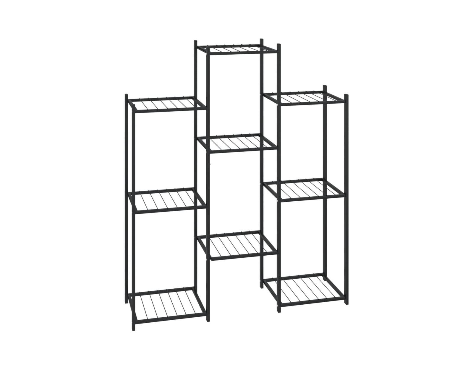 vidaXL Powder-coated iron Tall Durable Flower Stand