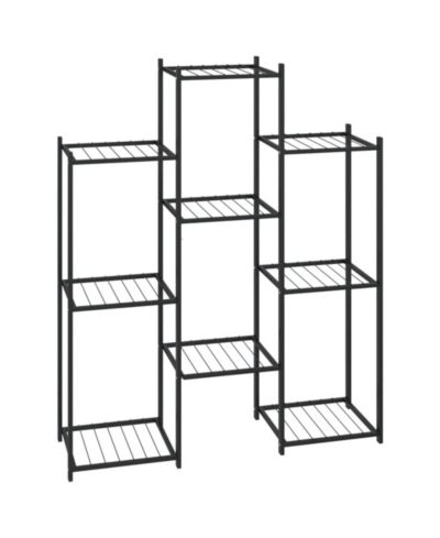 vidaXL Powder-coated iron Tall Durable Flower Stand