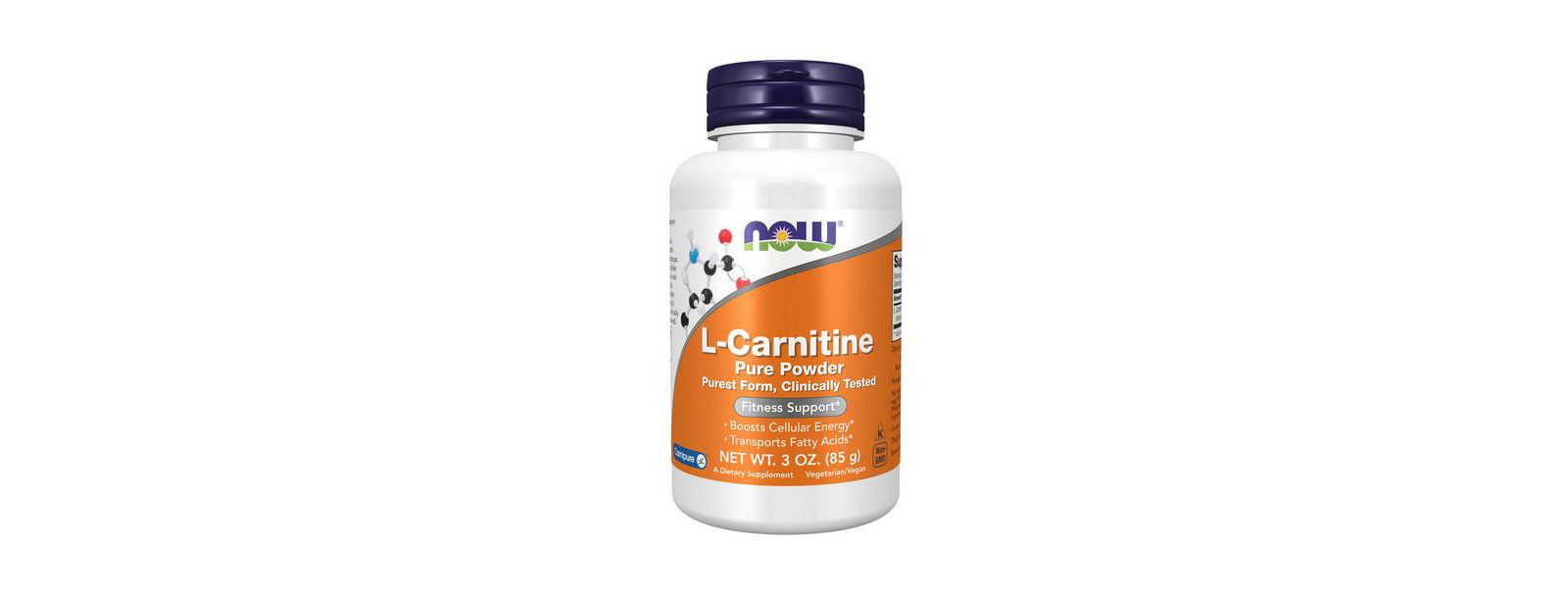 L-Carnitine NOW Foods, чистый порошок 3 Oz