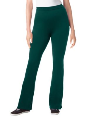 Woman Within женские леггинсы Plus Size из трикотажного хлопка с широкими штанинами