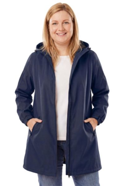 Женский дождевик Woman Within Plus Size Hooded Slicker