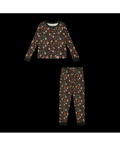 Детский комплект Mixed Up Clothing Dia de los Muertos 2-Piece Set - Calaveras & Icons Print