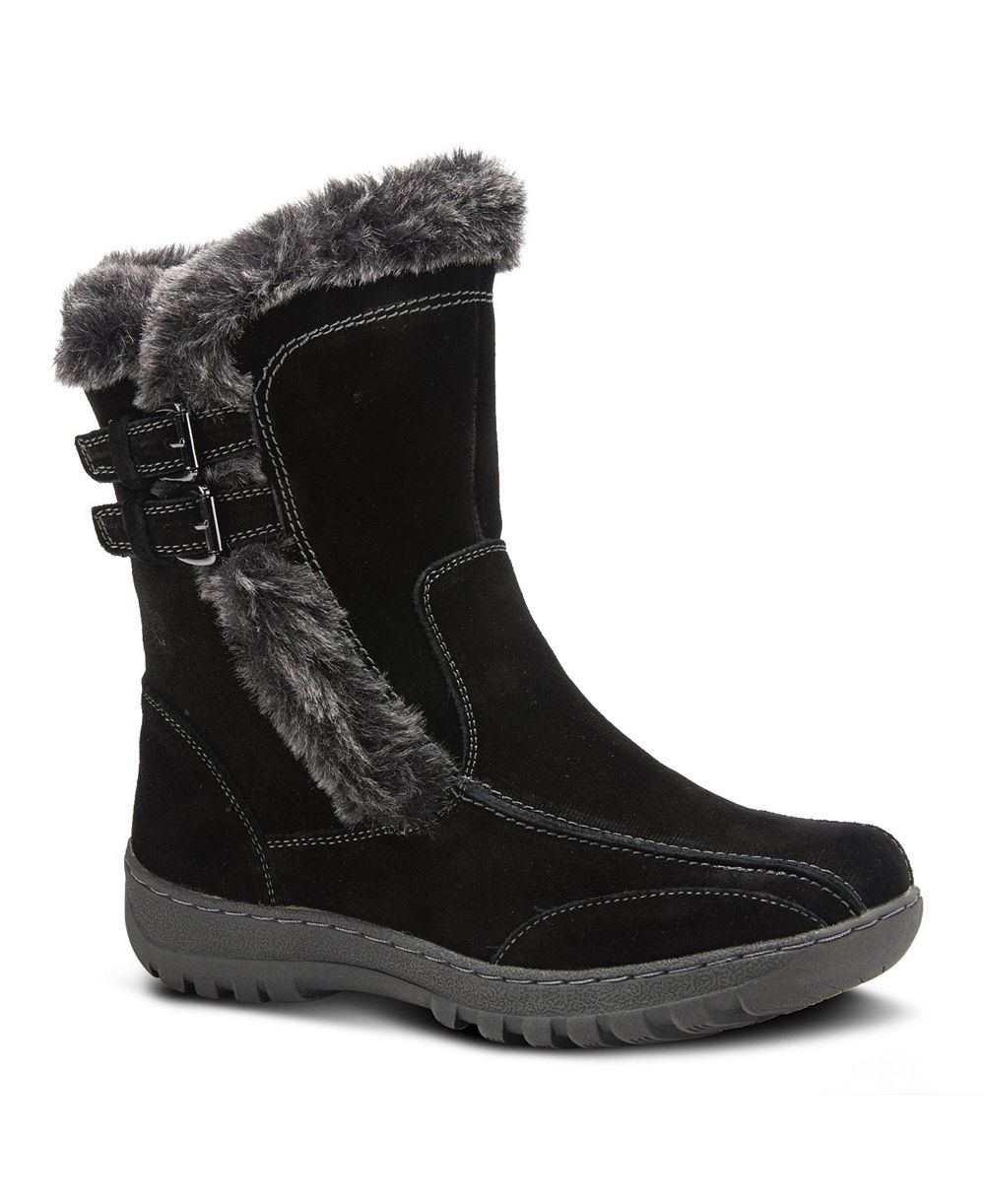 Spring Step Сапоги Suede Water Resistant Cold Weather с мехом и пряжками