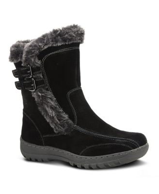 Spring Step Сапоги Suede Water Resistant Cold Weather с мехом и пряжками