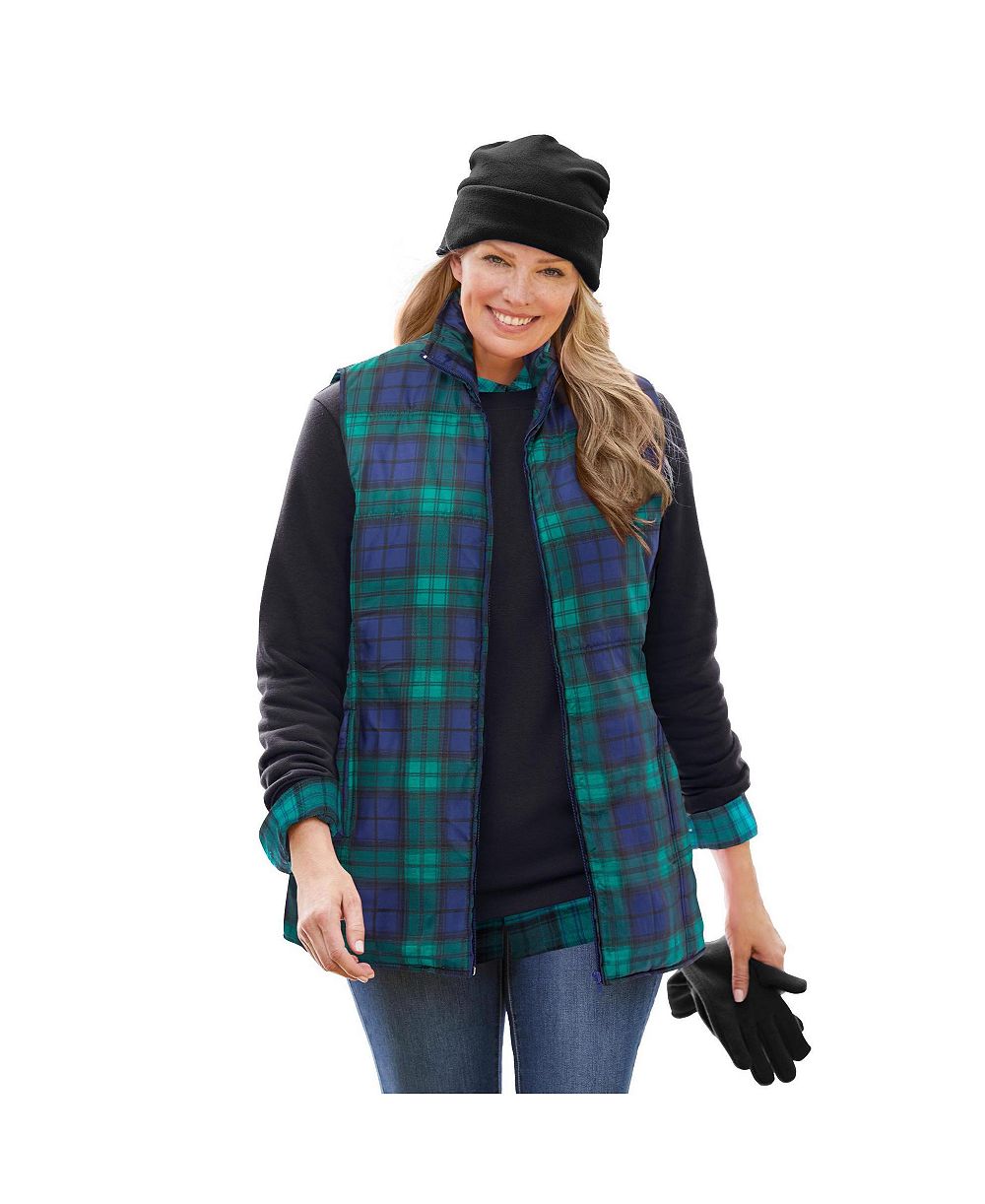 Woman Within Plus Size Quilted Vest
