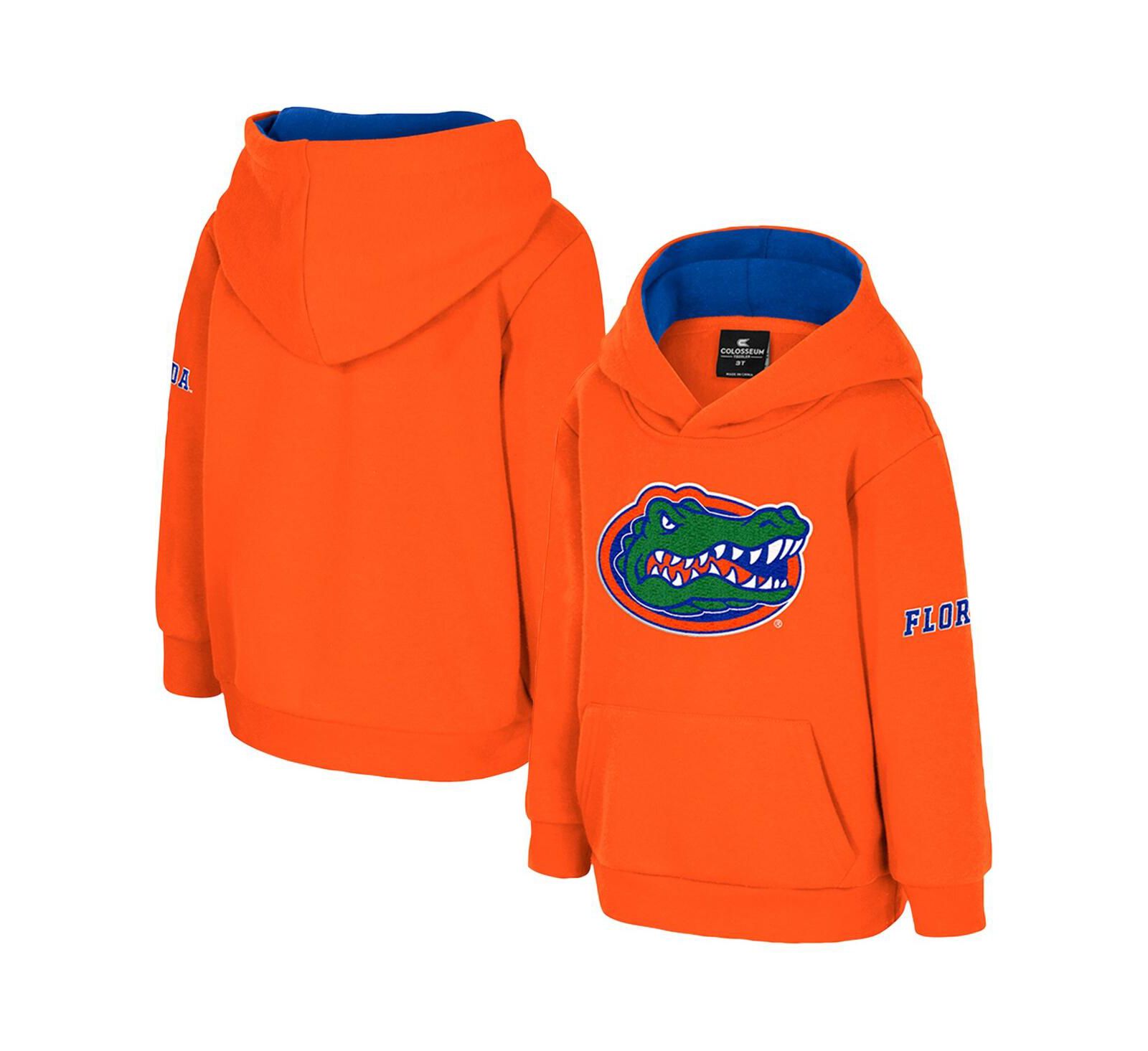 Детское худи Colosseum Orange Florida Gators Big Logo Volume Fleece Pullover