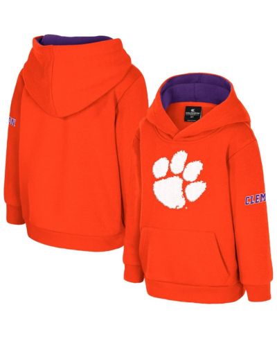 Colosseum Детская худи pullover fleece Clemson Tigers Big Logo Volume Orange