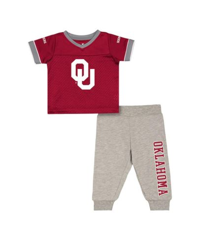 Colosseum Baby Boys and Girls Newborn 2-Piece Oklahoma Sooners Nothing but the Hits Football Set