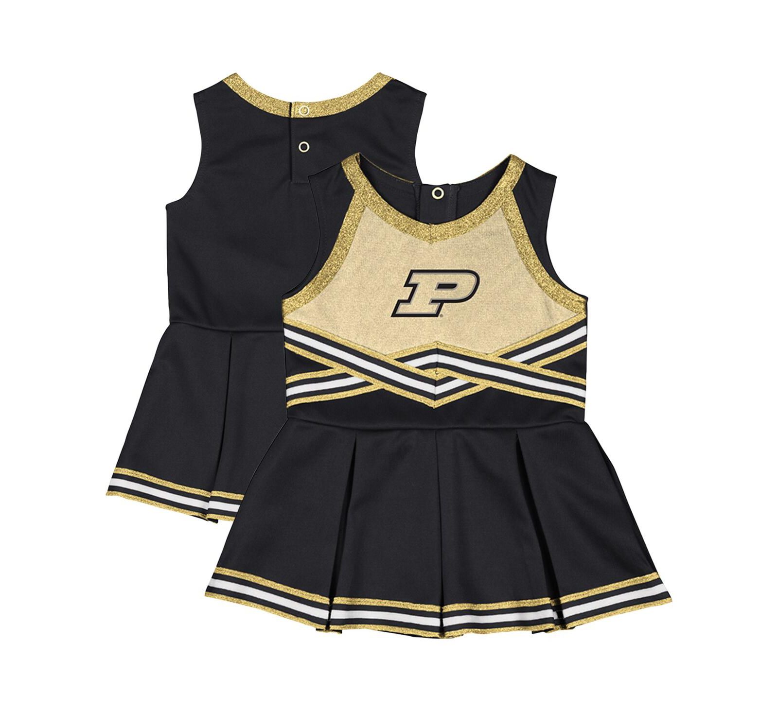 Детское платье Colosseum Girls Baby Boys and Girls Black Purdue Boilermakers Lollipop Park Cheer