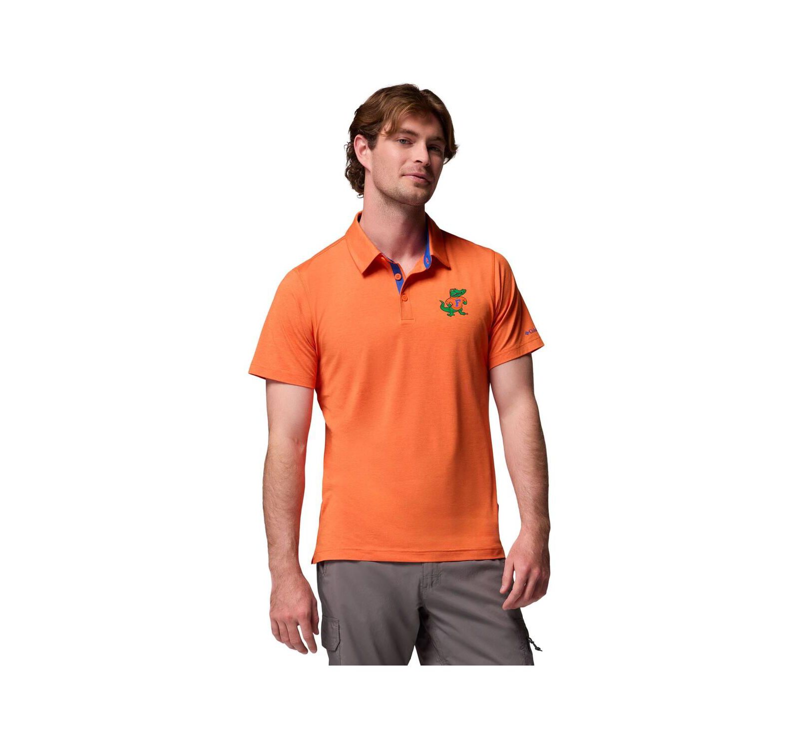 Columbia Men's Orange Florida Gators Tech Trail Polo Shirt