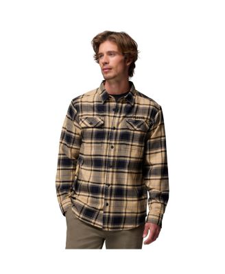 Columbia Men's Gold Purdue Boilermakers Flare Gun Omni-Wick Flannel Long Sleeve Button-Up Shirt