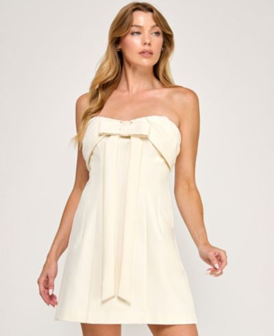 SENI & CADE Juniors' Strapless Mini Dress