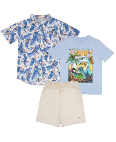 Комплект Tommy Bahama для мальчиков: рубашка, футболка и шорты