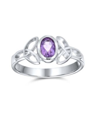 Bling Jewelry кольцо с оoval камнем и узким ободком из серебра.925