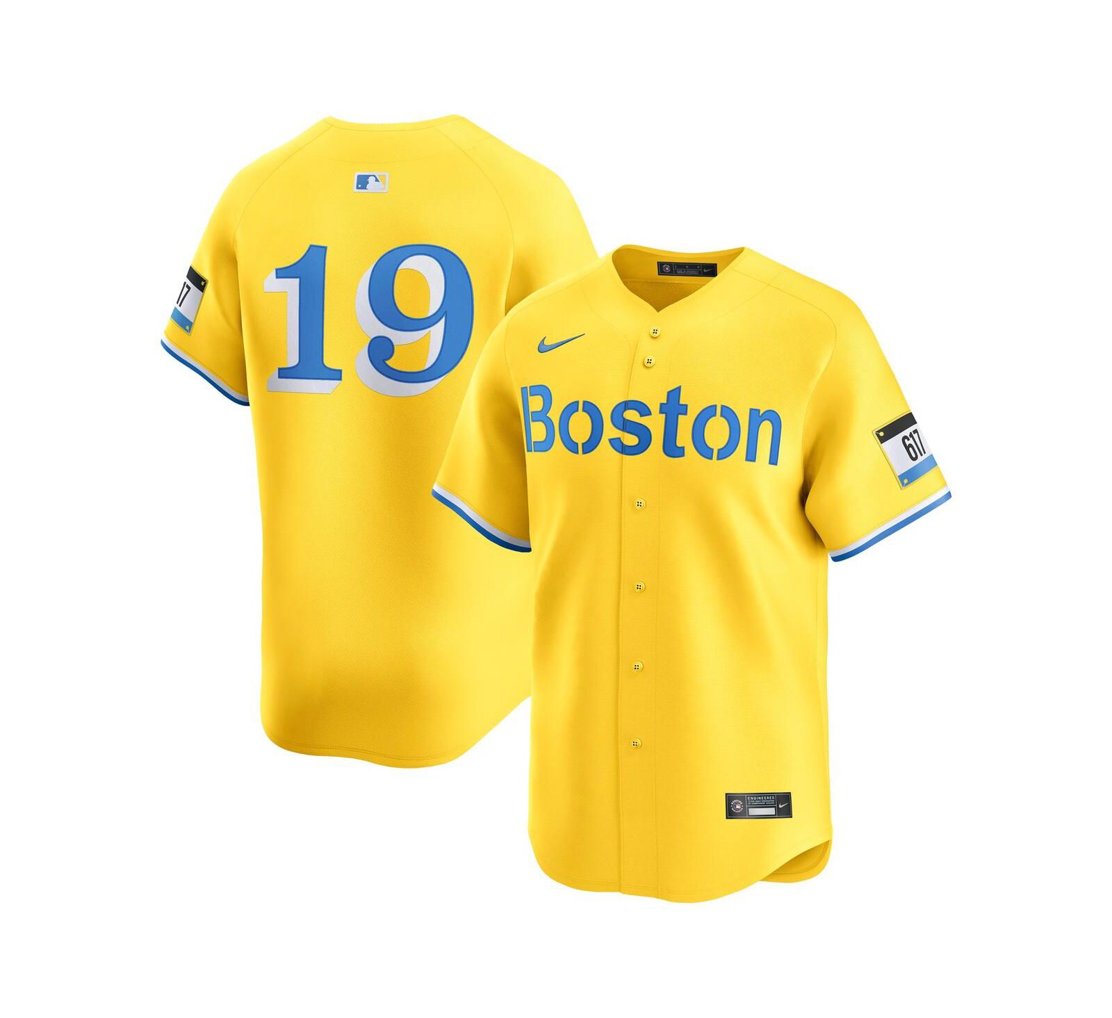 Nike Мужская джерси Nike Roman Anthony Gold Boston Red Sox City Connect