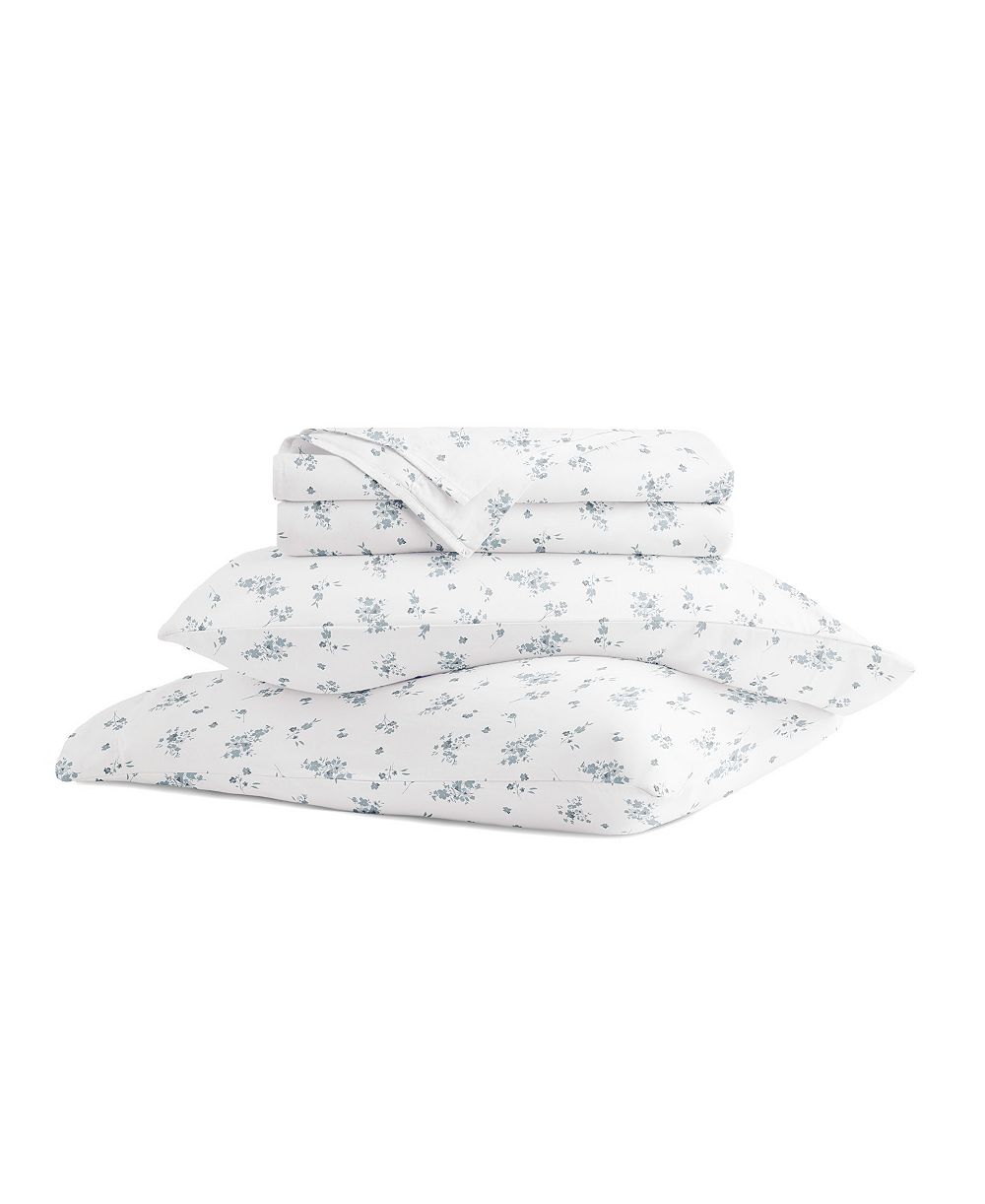 Long Staple 300-Thread Count Cotton Pattern 3-Pc. Sheet Set, Twin