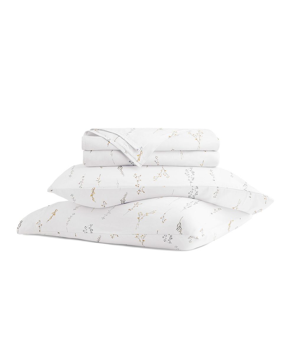 Комплект из 4 простыней из хлопка с длинными волокнами, 300-Thread Count, Queen