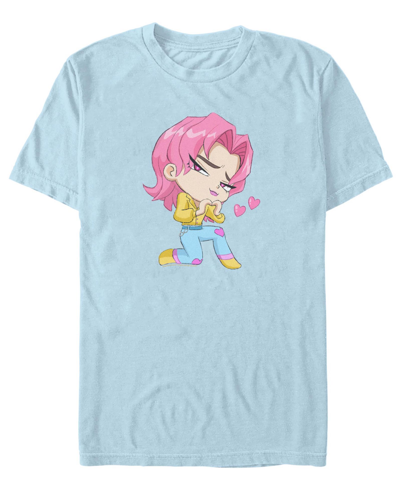 Fifth Sun Men's K-Pop Demon Hunters Chibi Romance T-Shirt