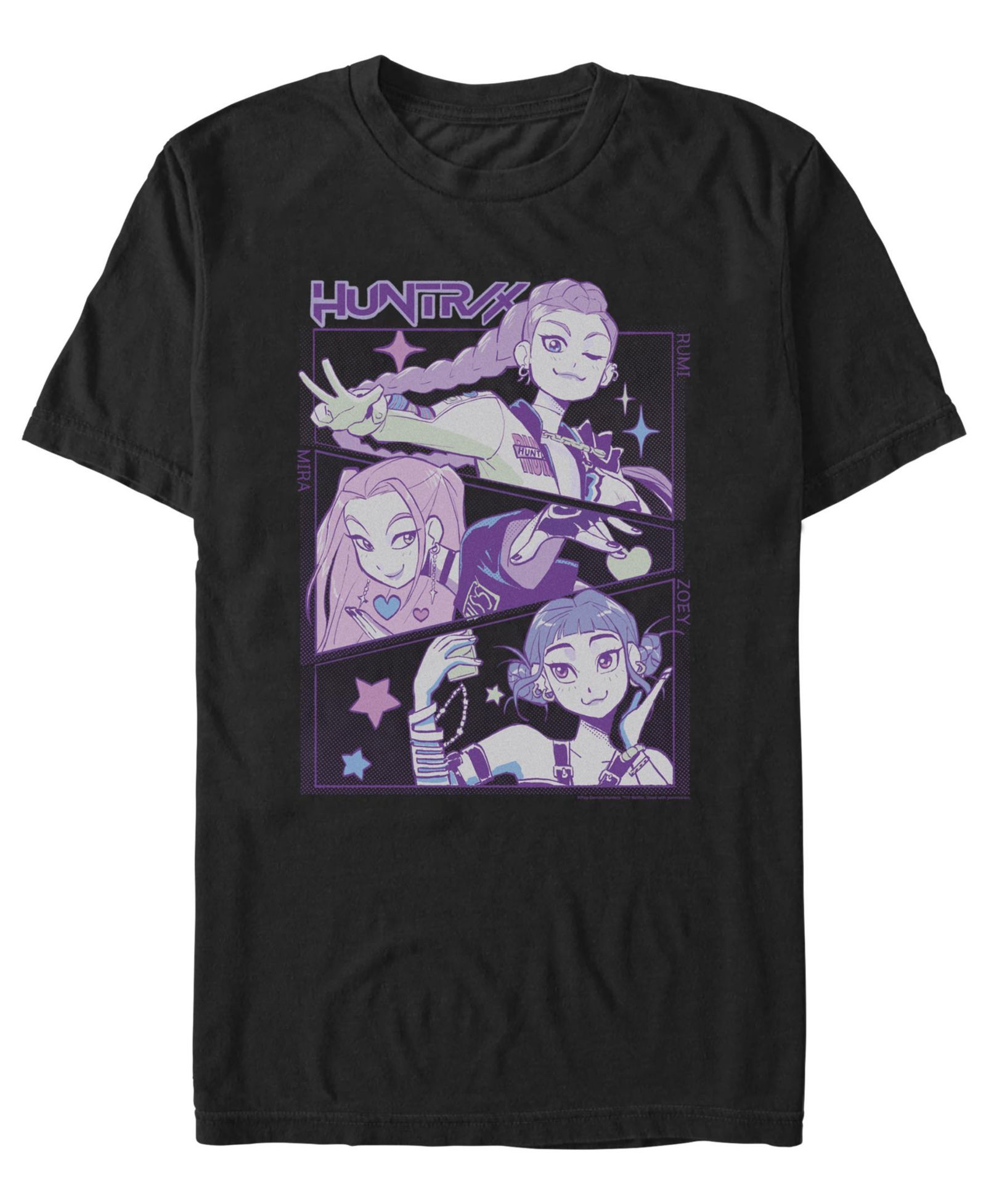 Fifth Sun Men's K-Pop Demon Hunters Huntrix Group Panels T-Shirt