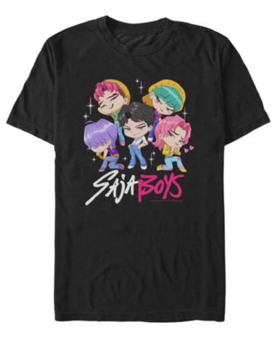 Fifth Sun Men's K-Pop Demon Hunters Saja Boys Chibi Group T-Shirt