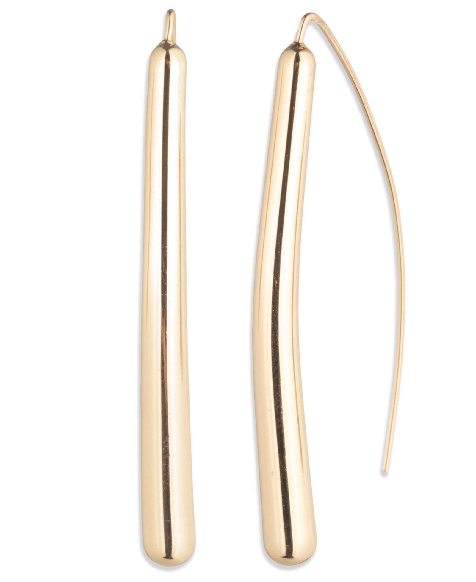 Серьги-подвески Lauren Ralph Lauren Silver-Tone Sculptural Threader