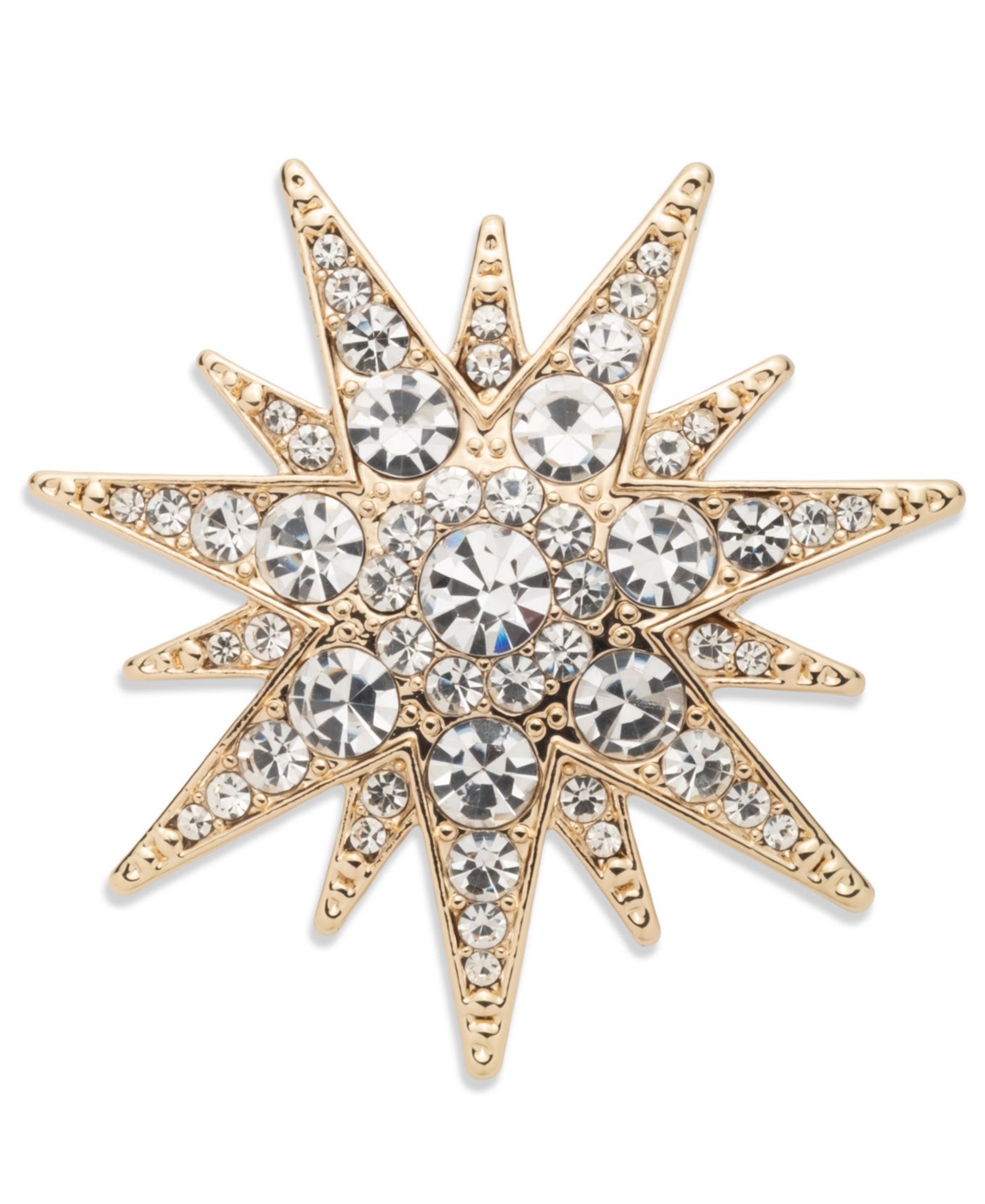 Брошь Lauren Ralph Lauren Gold-Tone Crystal Starburst