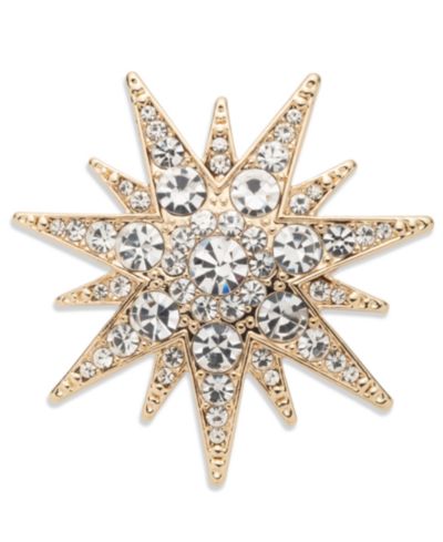Брошь Lauren Ralph Lauren Gold-Tone Crystal Starburst