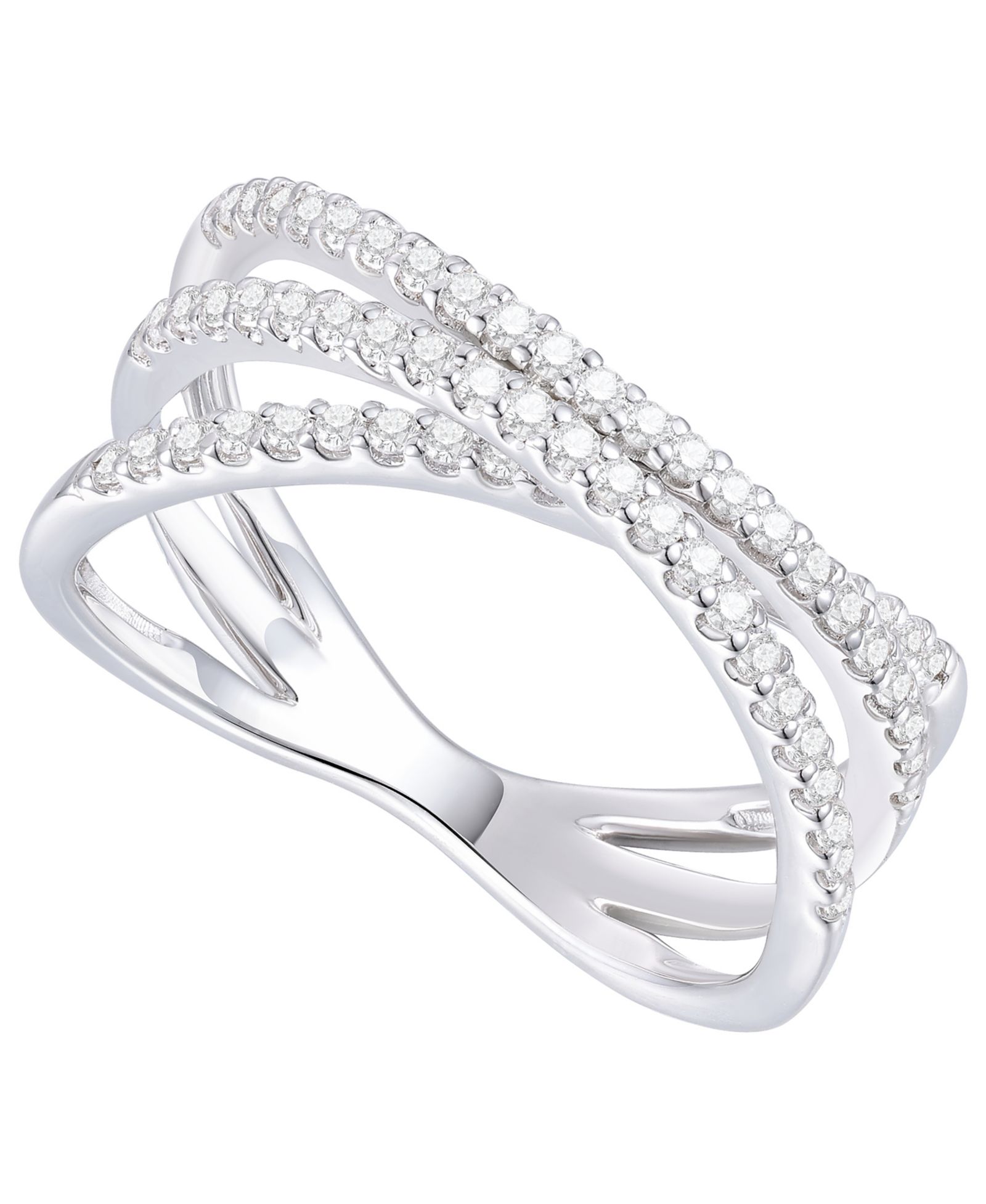 Diamond Ring (1/2 ct. t.w.) in Sterling Silver