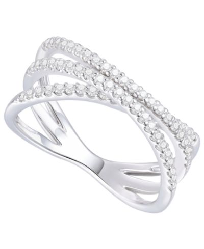 Diamond Ring (1/2 ct. t.w.) in Sterling Silver