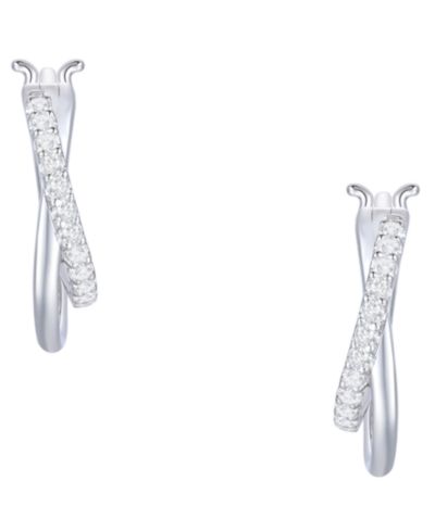 Серьги Diamond из стерлингового серебра (1/5 ct. t.w.)