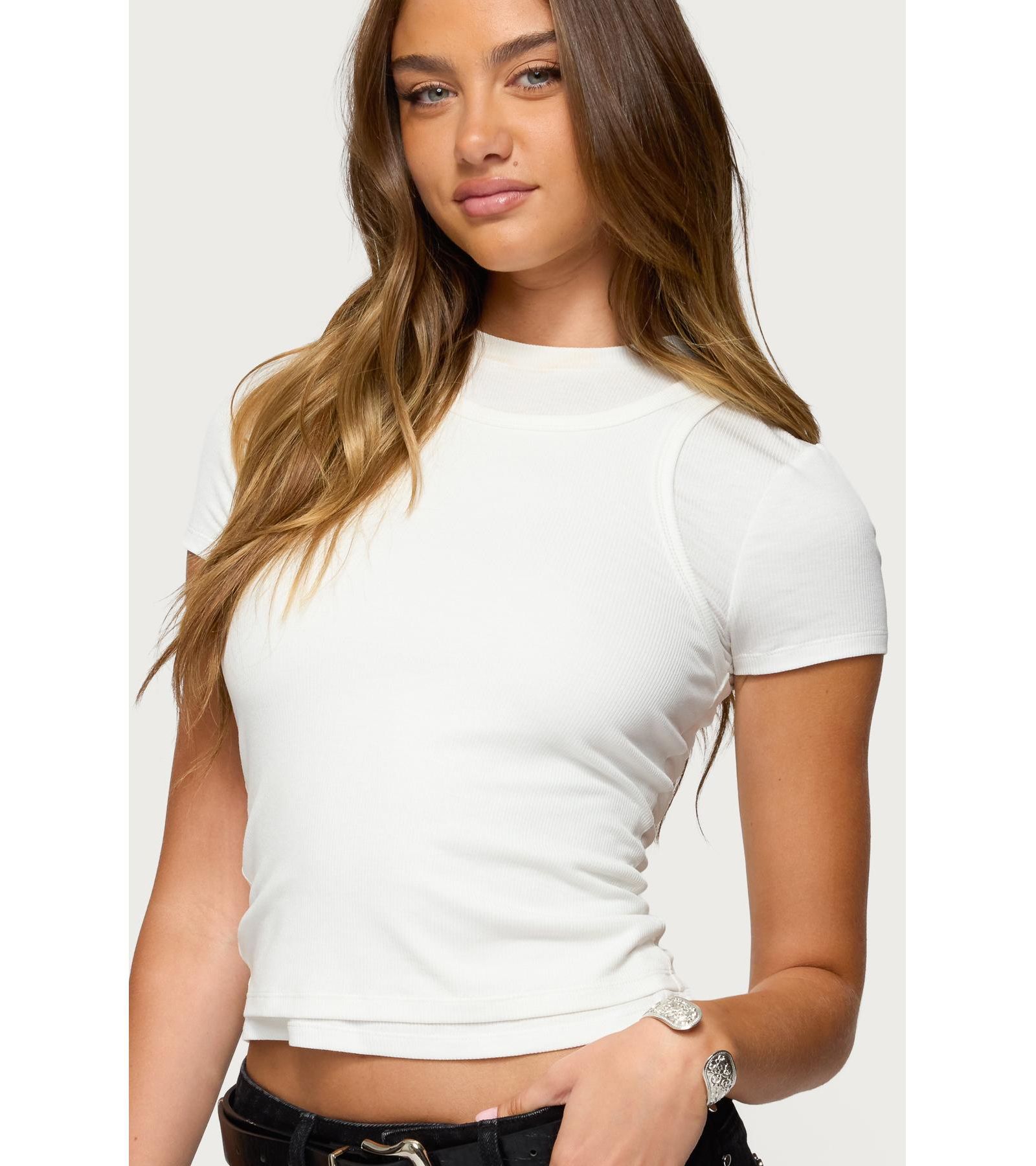 Edikted женская многослойная футболка Devlin T Shirt