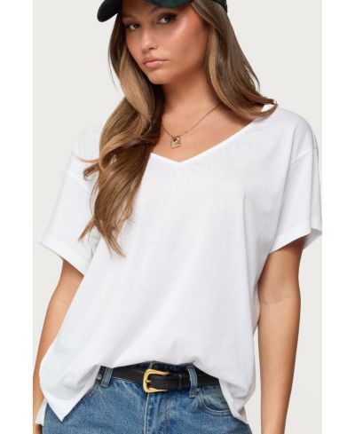 Edikted Женская футболка Sonora Oversized V Neck