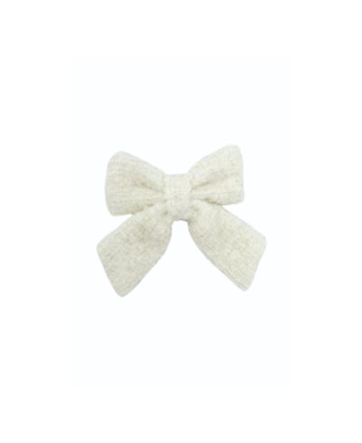 Детская заколка-бант Bits & Bows Boucle в белом цвете