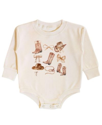 Sweet Wink Baby Girl Cowgirl Cutie Long Sleeve Romper