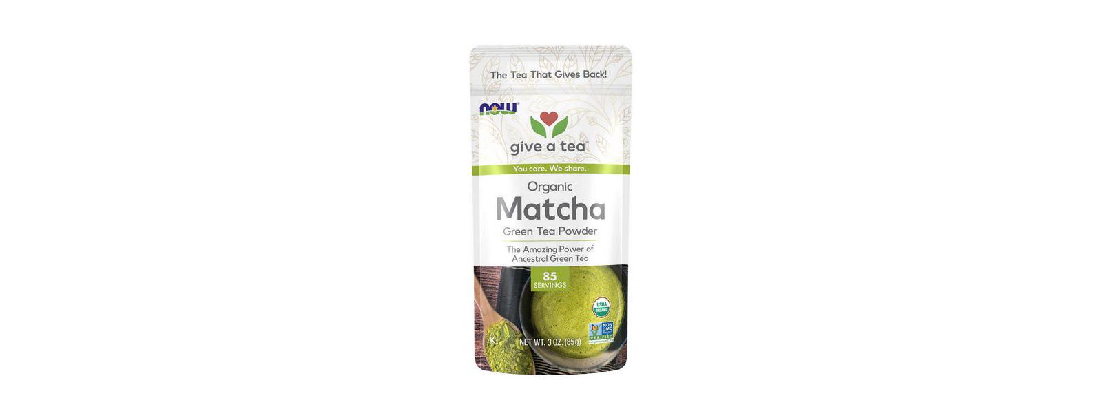NOW Foods порошок зеленого чая матча, 3 Oz