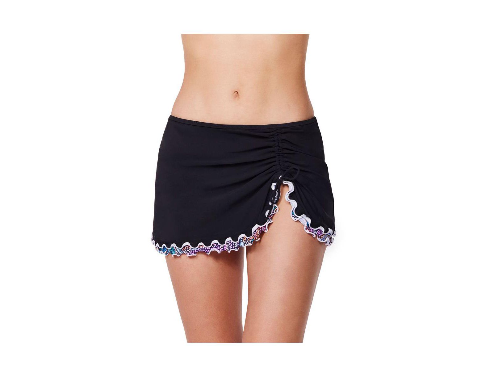 Profile by Gottex Women's Layla Tricolore Side Slit Skirted Bottom