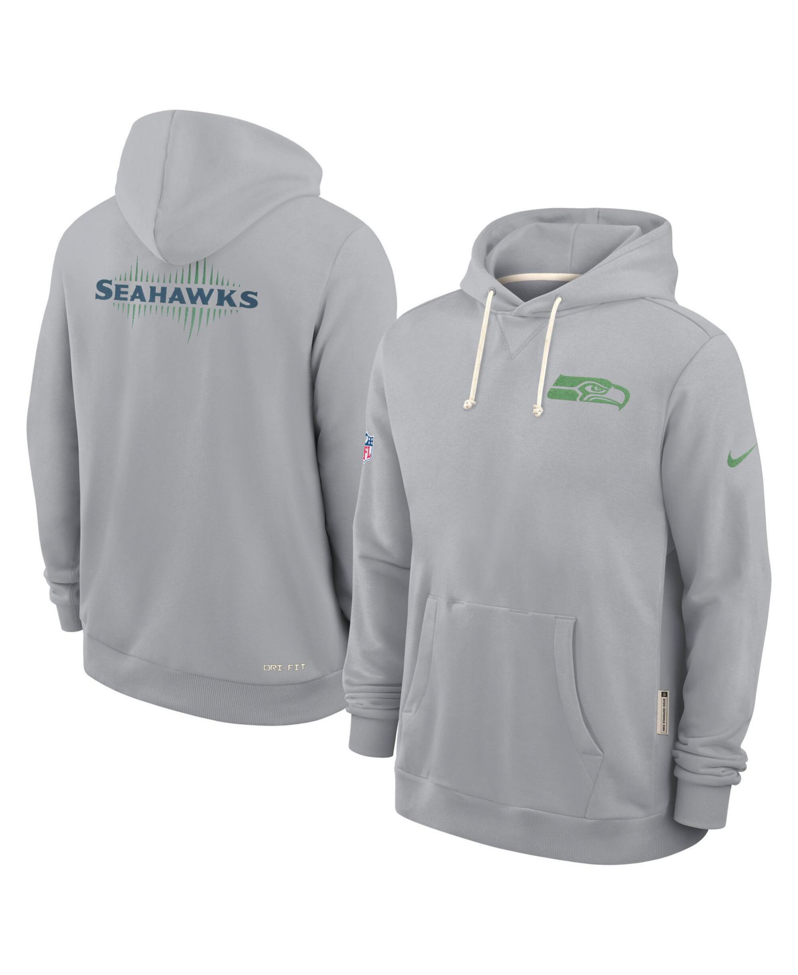 Nike Men's Gray Seattle Seahawks 2025 NFL Rivalries Sideline Dri-Fit Hoodie
