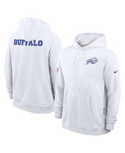 Nike Мужское белое худи Buffalo Bills 2025 NFL Rivalries Sideline Dri-Fit
