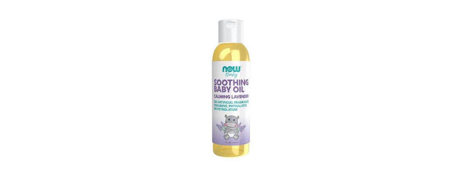 Успокаивающее детское масло NOW Foods Soothing Baby Oil с лавандой, 4 Oz