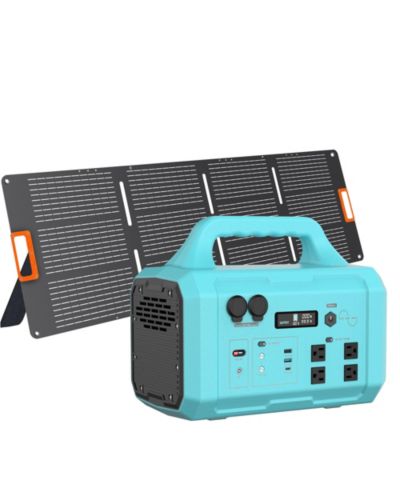 Портативная электростанция Mondawe 1000W с складной солнечной панелью 200W