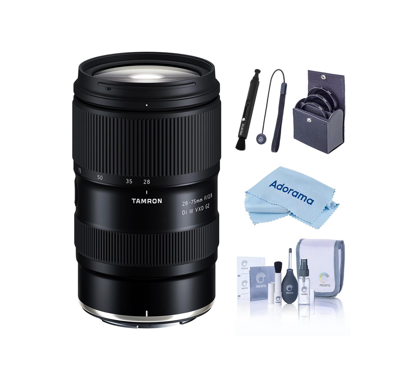 Объектив Tamron 28-75mm f/2.8 Di III VXD G2 для Nikon Z, черный, комплект с фильтром 67mm и набором для чистки