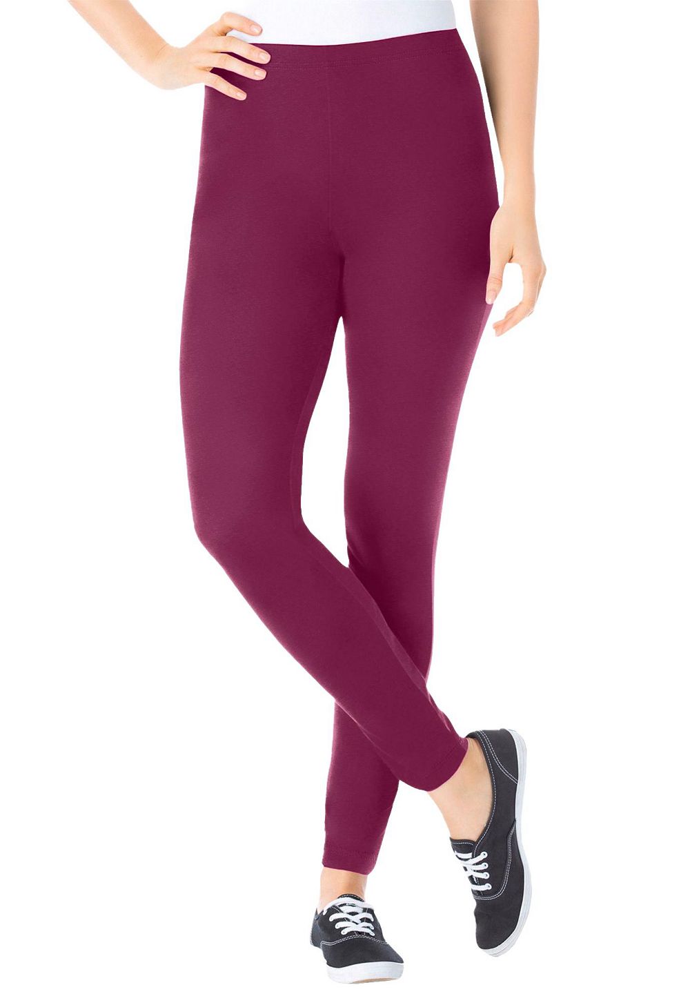 Woman Within Plus Size Within Stretch Cotton Legging