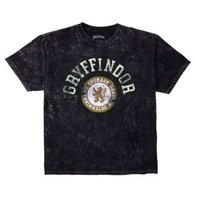 Футболка Harry Potter Men's Gryffindor Varsity Blue Vintage Mineral Wash Crew Neck Short Sleeve