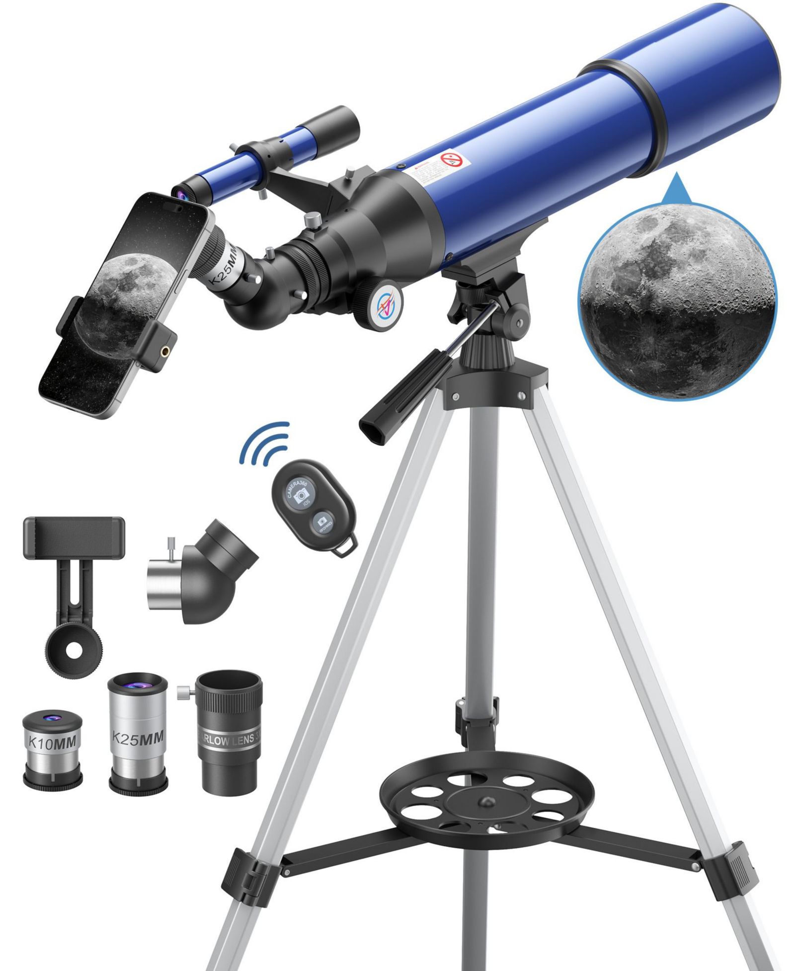 Телескоп SUGIFT 80mm Astronomical Refractor с штативом и адаптером для телефона