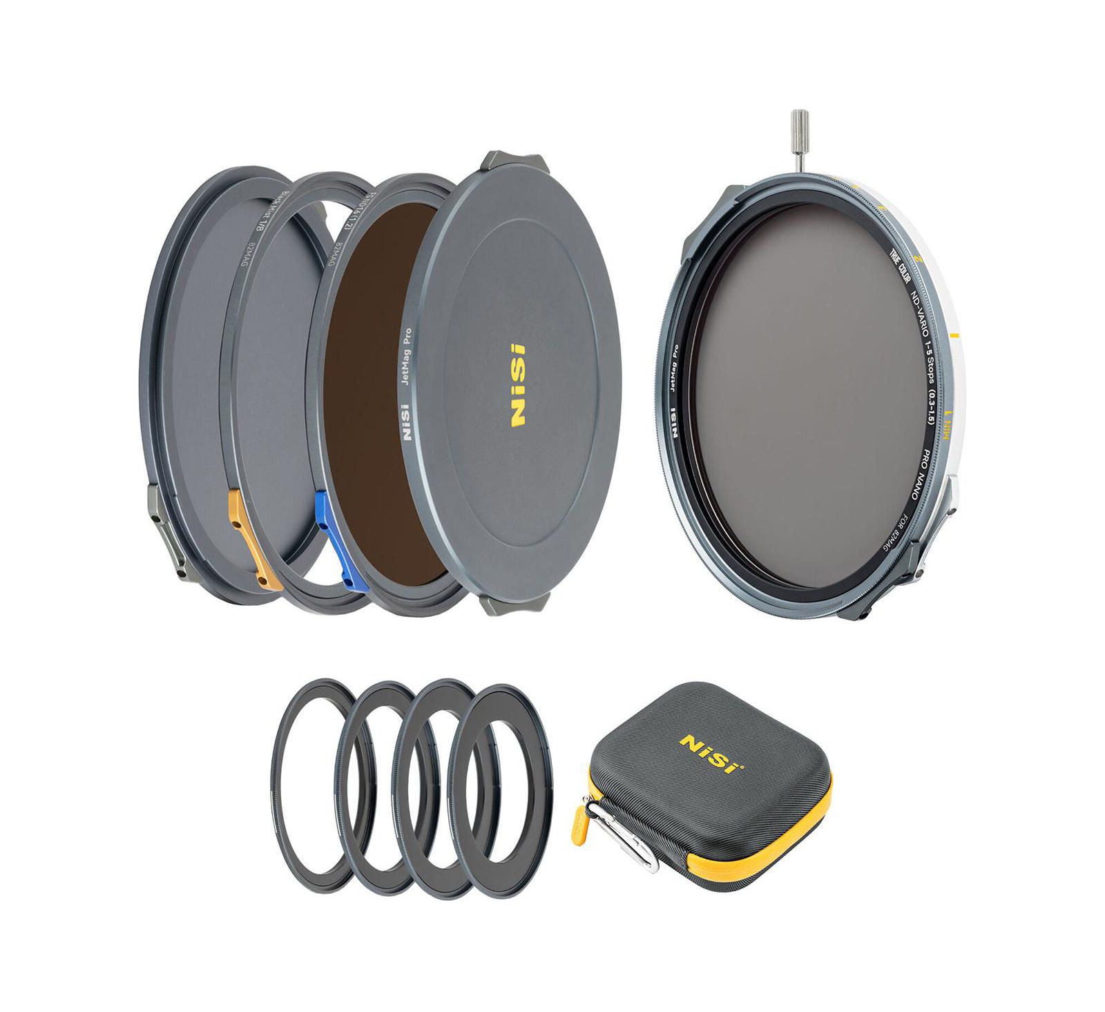 Nisi JetMag Pro 82MAG Variable ND Black Mist Magnetic Filter Kit, Compatible with 67mm, 72mm, 77mm, and 82mm Lenses