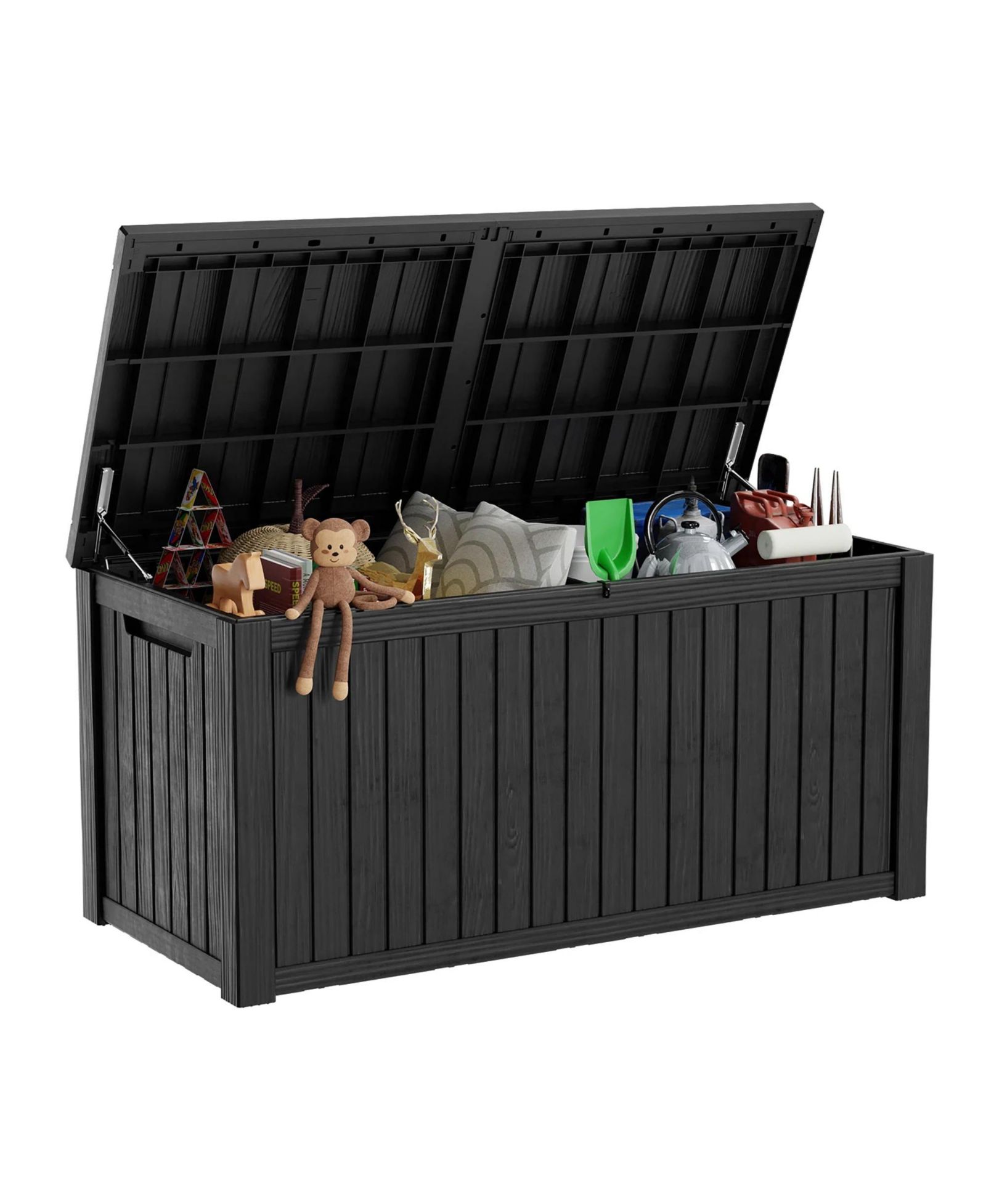 Садовый ящик Chic Crate - StormArmor 180Gal LockPro Deck Box - Hurricane-Proof HDPE Resin w/ QuadLock & UV360 Shield - Mega Outdoor Storage