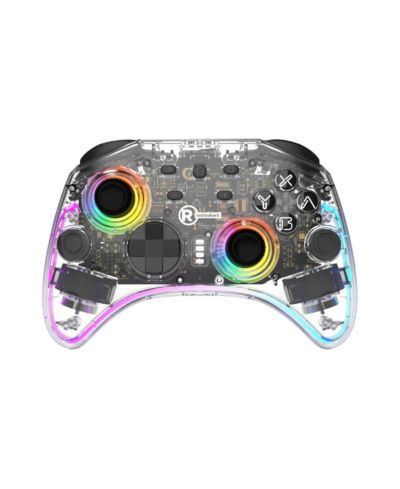 RadioShack Wireless 4-Speed HD-Rumble Vibration Game Controller for PC, Switch, iOS, and Android