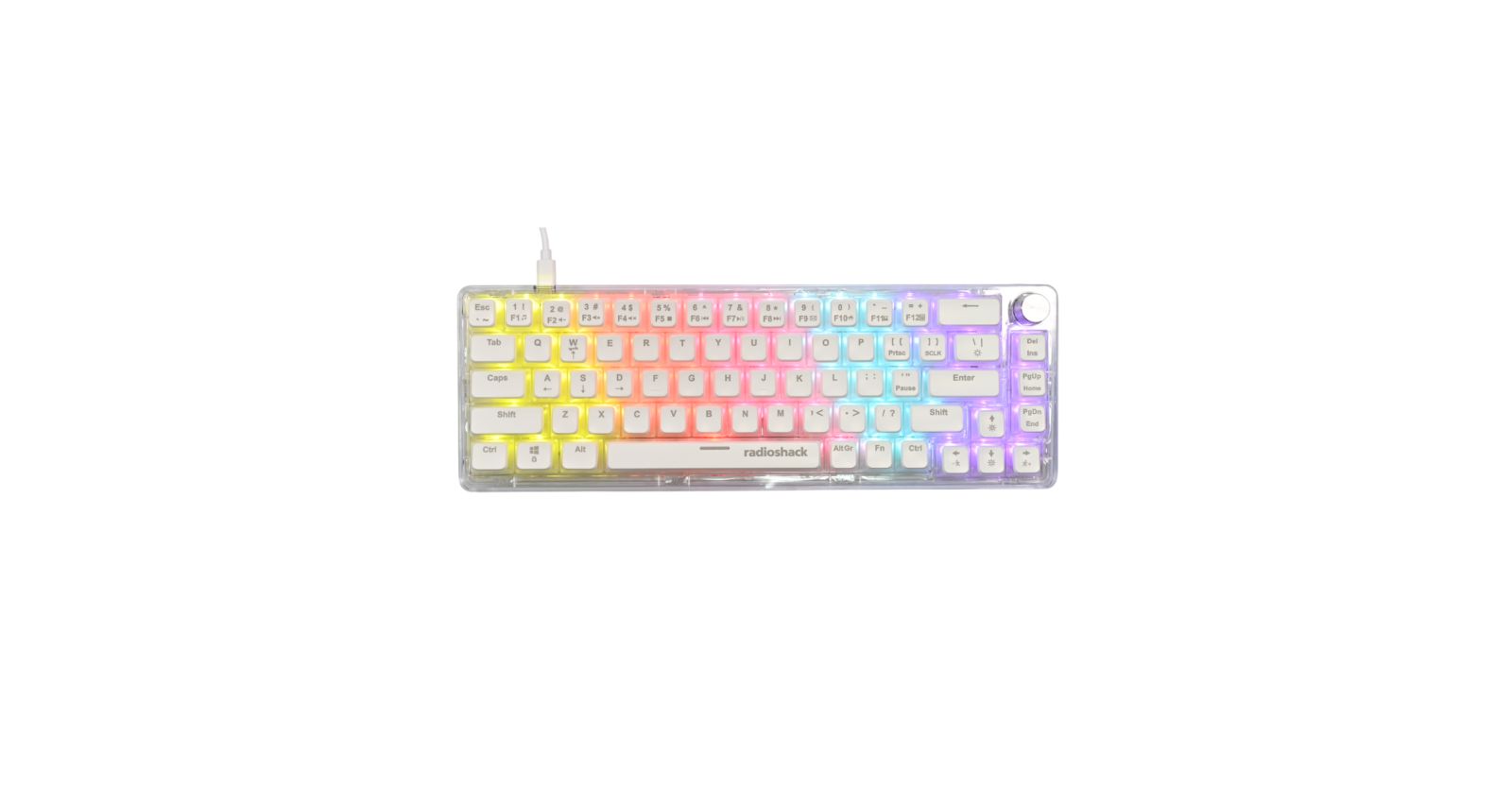RadioShack 2607148 Wired Mechanical Anti-Ghosting Gaming Keyboard for PC